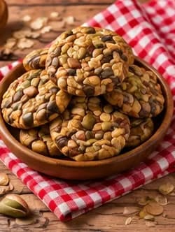 Healthy Mixed Nut cookies on a plate